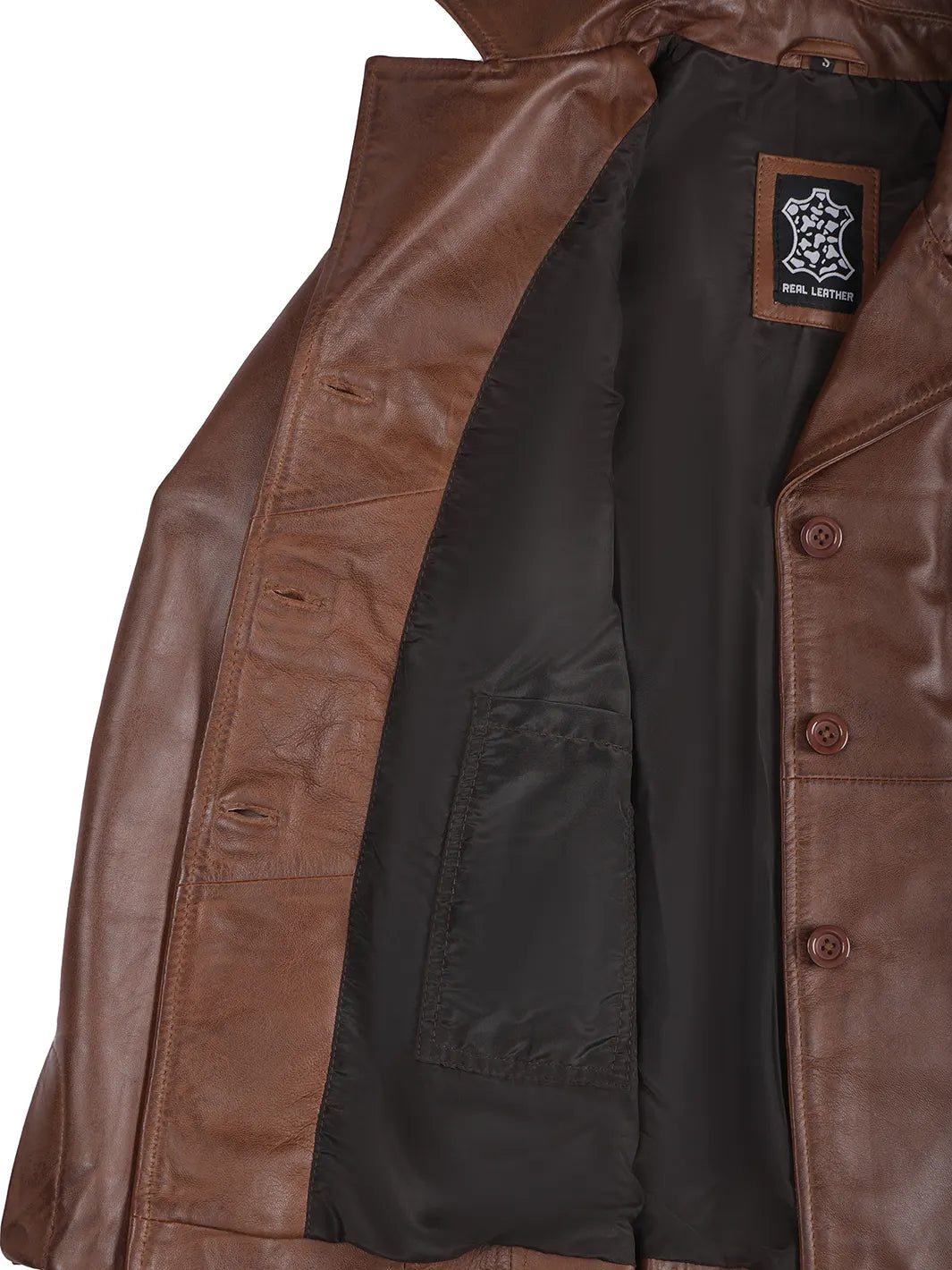 Bitonto Womens Blazer Cognac Brown