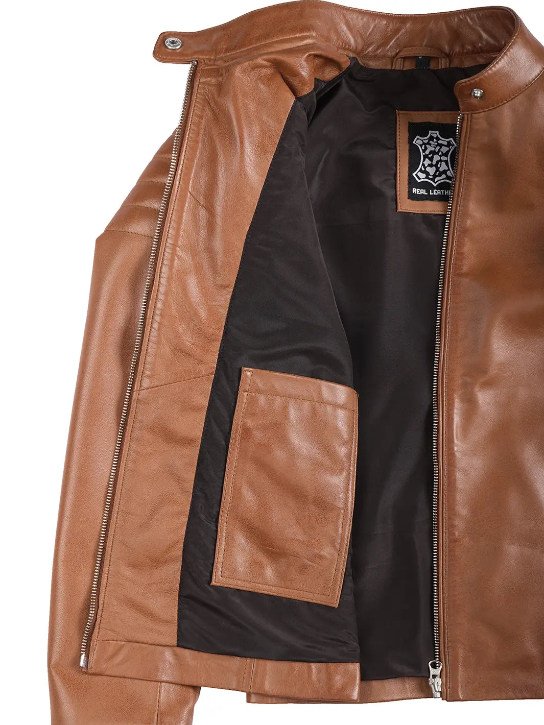 tan biker jacket womens 