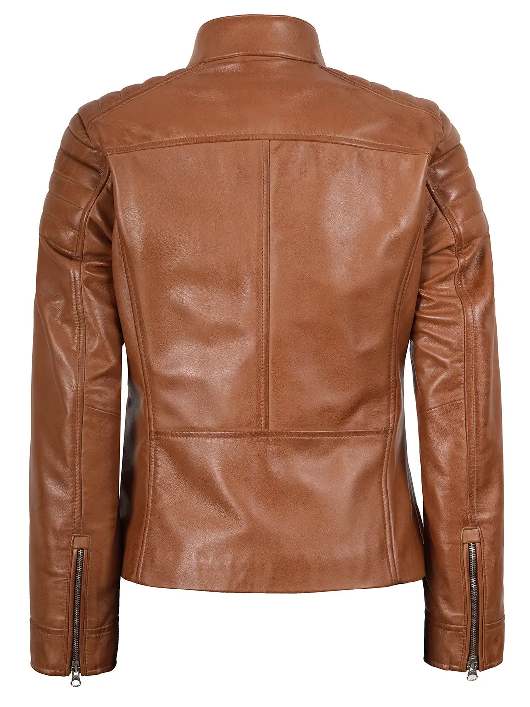 tan leather jacket womens 